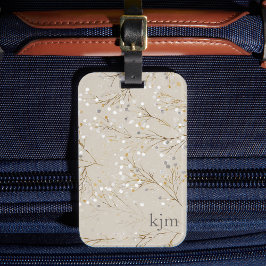 Etiqueta Para Maletas Floral Moderna