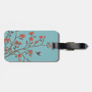 Etiqueta Para Maletas Floral moderna 2 Boda