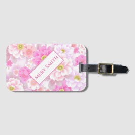 Etiqueta Para Maletas Floral moderna Su nombre