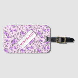 Etiqueta Para Maletas Floral moderna Su nombre