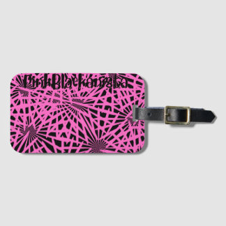 Etiqueta Para Maletas floral pinkblackanista