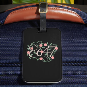 Etiqueta Para Maletas Floral sutil Anti Trump 8647 86 47 Boho