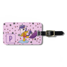 Floral unicornio rosa simple y personalizada