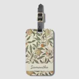 Etiqueta Para Maletas Floral virgen William Morris Fruit Art Nouveau
