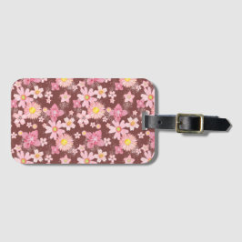 Etiqueta Para Maletas Floral Wind Red Travel Tag