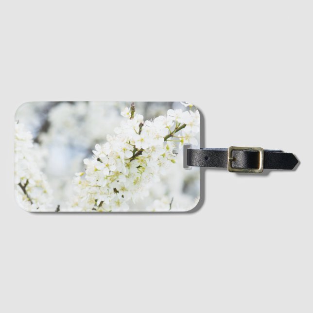 Etiqueta Para Maletas Florecimiento de primavera (Anverso horizontal)