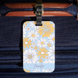 Etiqueta Para Maletas Flores Bohemias Pastel