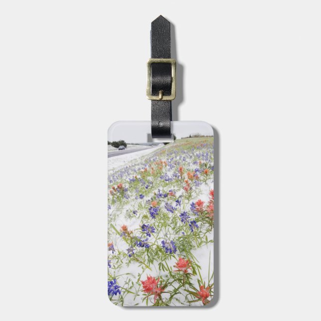 Etiqueta Para Maletas Flores congeladas (Frente Vertical)