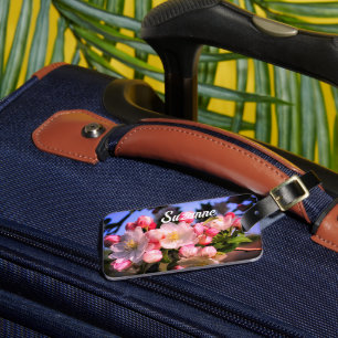 Etiqueta Para Maletas Flores de arce de primavera personalizadas