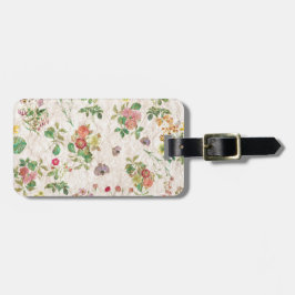 Etiqueta Para Maletas Flores de época