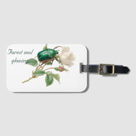 Etiqueta Para Maletas flores de jardín botánicas vintage de mamá