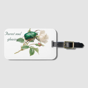 Etiqueta Para Maletas flores de jardín botánicas vintage de mamá