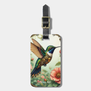 Etiqueta Para Maletas Flores de pájaro al vapor