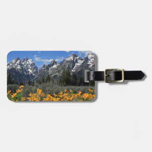 Etiqueta Para Maletas Flores de primavera del parque nacional del Gran T