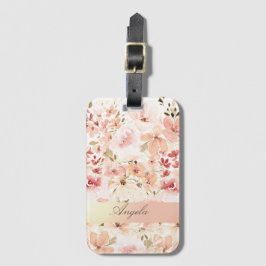 Etiqueta Para Maletas Flores de primavera florecientes