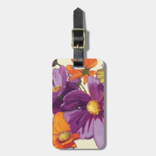 Etiqueta Para Maletas Flores decorativas