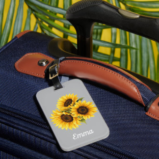 Etiqueta Para Maletas Flores Personalizadas
