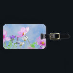 Etiqueta Para Maletas Flores salvajes cielo azul<br><div class="desc">Etiqueta de equipaje</div>