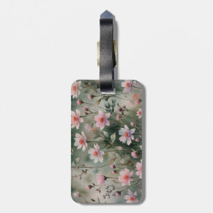 Etiqueta Para Maletas Flores silvestres de bonito