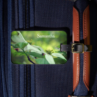Etiqueta Para Maletas Flores silvestres de dogwood personalizadas