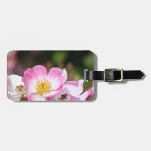 Etiqueta Para Maletas flores silvestres de rosa rosa bonitas para damas