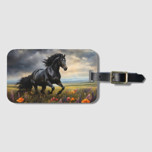 Etiqueta Para Maletas Flores silvestres frisonas de Galloping