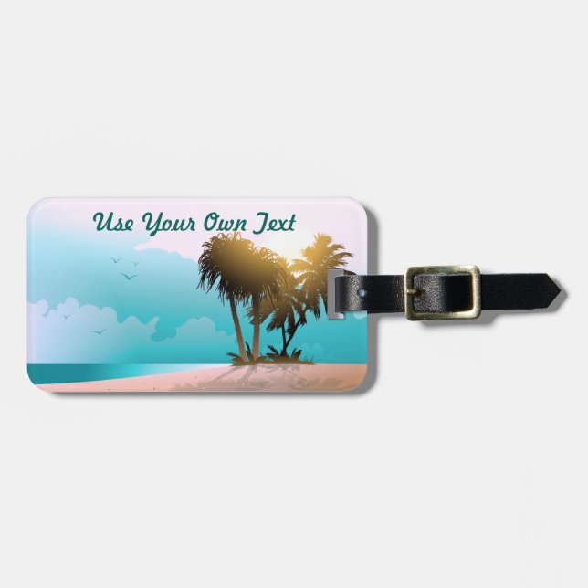 Etiqueta Para Maletas Florida (Frente Horizontal)