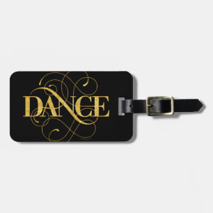 Etiqueta Para Maletas Flourish de la danza