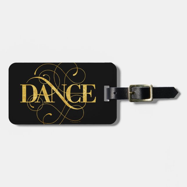 Etiqueta Para Maletas Flourish de la danza (Frente Horizontal)