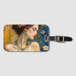 Etiqueta Para Maletas Flowery