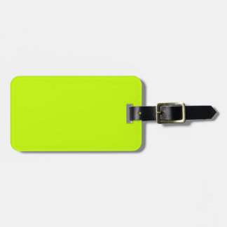 Etiqueta Para Maletas Fluorescente Lime Green Neon Yellow Personalizado