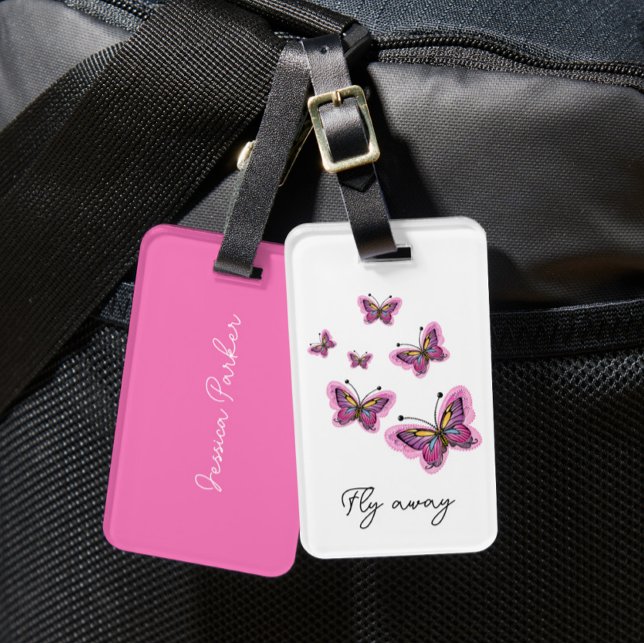 Etiqueta Para Maletas Flying butterflies  (Subido por el creador)