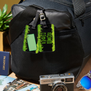 Etiqueta Para Maletas Folleto de la hierba feminista de SlipperyJoe