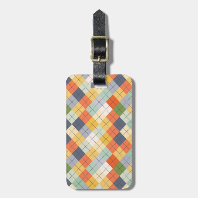 Etiqueta Para Maletas Fondo 2 del suéter (Frente Vertical)