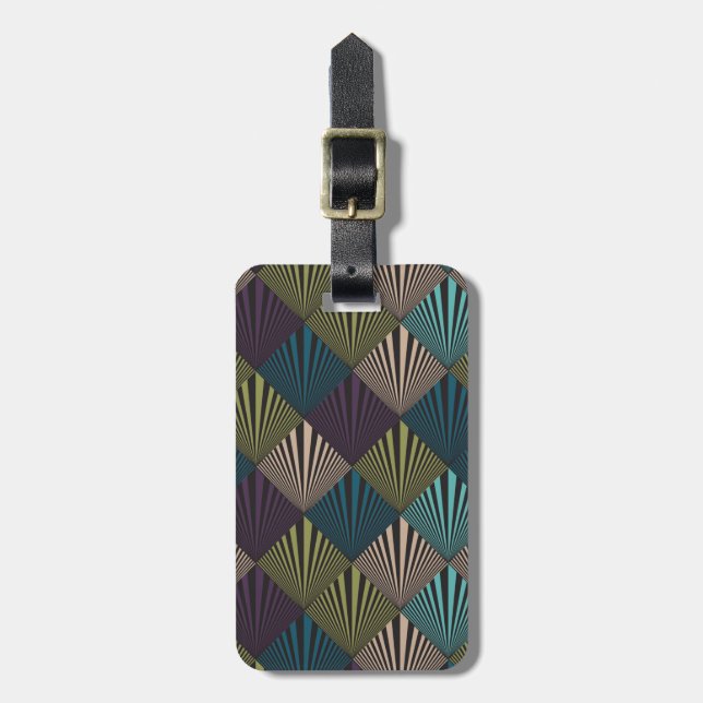 Etiqueta Para Maletas Fondo de arte pop (Frente Vertical)