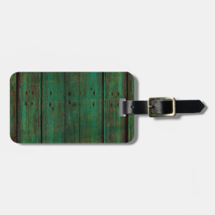 Etiqueta Para Maletas fondo de madera llevado grundgy