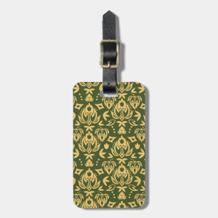 Etiqueta Para Maletas Fondo del amortiguador floral de madera