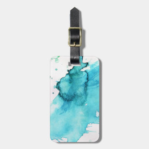 Etiqueta Para Maletas Fondo pintado a mano con acuarela abstracta 2