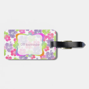 Etiqueta Para Maletas Fondo PixDezines hibiscus/DIY