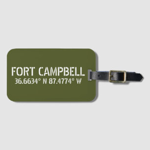 Etiqueta Para Maletas Fort Campbell Latitud Longitud