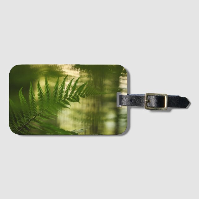Etiqueta Para Maletas Foto de Fern Nature (Anverso horizontal)