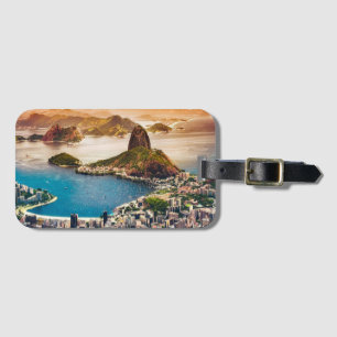 Etiqueta Para Maletas Foto de paisaje urbano de Río de Janeiro