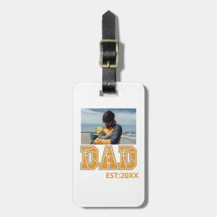 Etiqueta Para Maletas Foto de personalizado Padre Deporte Día Papá Balon
