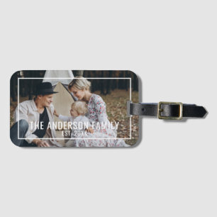 Etiqueta Para Maletas Foto del personalizado con apellido y año establec