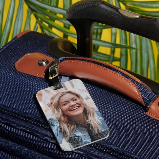 Etiqueta Para Maletas Foto personalizada (Anverso In situ 1)