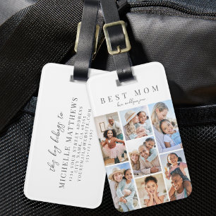 Etiqueta Para Maletas Foto personalizada de mamá