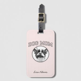 Etiqueta Para Maletas Foto personalizada de regalo de mamá de perro