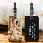 Etiqueta Para Maletas Foto personalizado Instagram<br><div class="desc">Haga que sus viajes sean memorables con esta etiqueta personalizada de fotos en Instagram. Muestra tu foto favorita digna de Instagram, añadiendo un toque único y elegante a tus bolsos. Esta etiqueta duradera garantiza una fácil identificación e incluye espacio para la información personal, manteniendo su equipaje seguro y moda. Perfecto...</div>