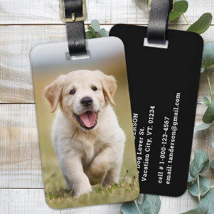 Etiqueta Para Maletas Foto personalizado Perro Perro Mascota Perro Perro