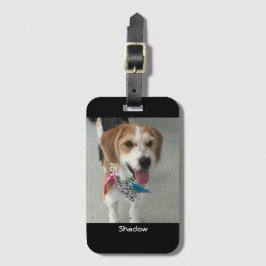 Etiqueta Para Maletas Foto y nombre del mascota